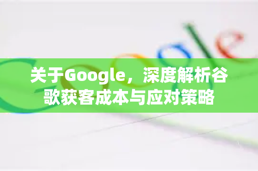 关于Google，深度解析谷歌获客成本与应对策略-第1张图片-Google Chrome官方首页_极速谷歌浏览器