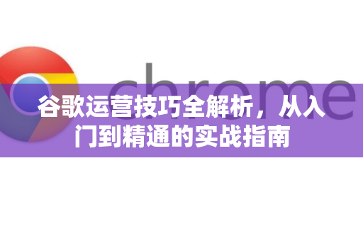 谷歌运营技巧全解析，从入门到精通的实战指南
