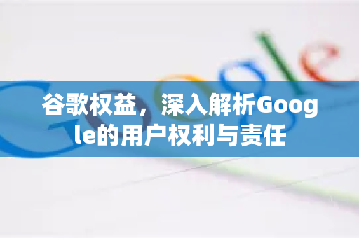 谷歌权益，深入解析Google的用户权利与责任