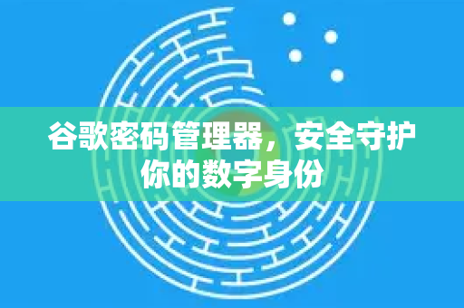 谷歌密码管理器，安全守护你的数字身份