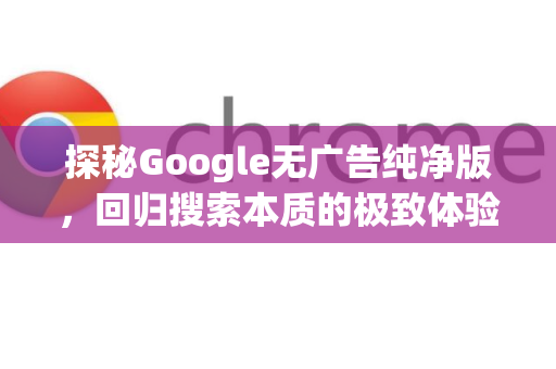 探秘Google无广告纯净版，回归搜索本质的极致体验-第1张图片-Google Chrome官方首页_极速谷歌浏览器