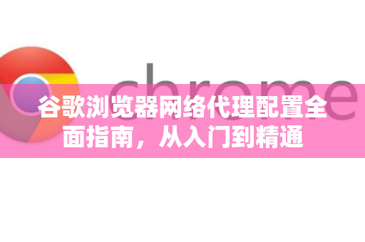 谷歌浏览器网络代理配置全面指南，从入门到精通