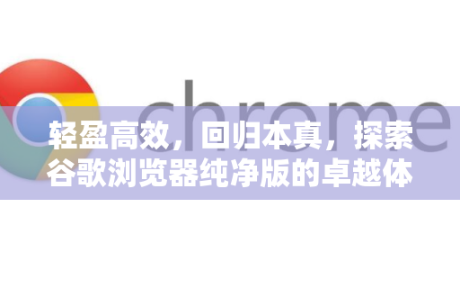 轻盈高效，回归本真，探索谷歌浏览器纯净版的卓越体验-第1张图片-Google Chrome官方首页_极速谷歌浏览器