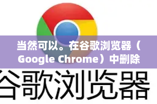 当然可以。在谷歌浏览器（Google Chrome）中删除浏览痕迹（通常称为浏览数据）是一个非常直接的过程。您可以根据需要删除特定时间范围的数据，或选择清除所有内容