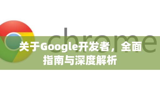 关于Google开发者，全面指南与深度解析-第1张图片-Google Chrome官方首页_极速谷歌浏览器