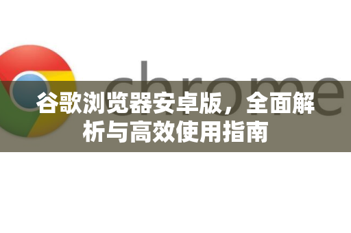 谷歌浏览器安卓版，全面解析与高效使用指南-第1张图片-Google Chrome官方首页_极速谷歌浏览器